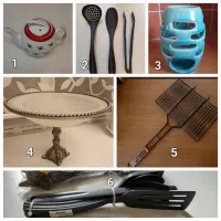 میوه‌خوری، قوری، کفگیر و ملاقه و خرده‌ریز