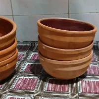 چای ساز  و۶ عدد کاسه سفالی|سماور، چای‌ساز، قهوه‌ساز|دزفول, |دیوار