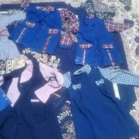 مانتو شلوار کیف کفش مقنعه وقمقمه مدرسه شلوارپسرانه