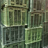 سبد میوه تمیز دست دوم سبز رنگ