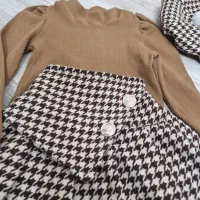 لباس دخترانه ست بلوز و دامن و کلاه|کفش و لباس بچه|داراب, |دیوار