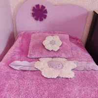 تخت یک نفره دخترانه رنگ یاسی بنفش|اسباب و اثاث بچه|اصفهان, کوی امام|دیوار