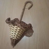 ۲ عدد سبد تزعینی چوبی رو دیواری