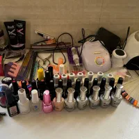 ست کامل وسایل کاشت و ژل ناخن در حد نو|آرایشگاه و سالنهای زیبایی|ساری, |دیوار