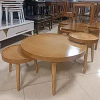 جلومبلی و عسلی گرد لبه دار ۴ تیکه((سهند مبل))|مبلمان خانگی و میز عسلی|کرمانشاه, |دیوار