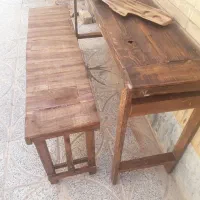 میز و نیمکت کافه قهوه فروشی فست فود مغازه|میز و صندلی غذاخوری|شاهین‌شهر, نبوت|دیوار