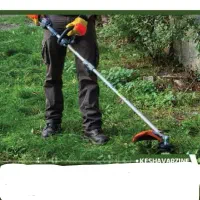 کار با دستگاه علف زنی