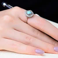 گمشده انگشتر طلا با نگین فیروزه