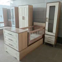 کمد و تخت نوزاد نوجوان سرویس سیسمونی طرح مستر|تخت و صندلی بچه|مشهد, توس (بلوار توس)|دیوار