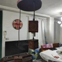 لوستر 3 و 1 شاخه چوبی