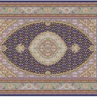 بافنده فرش ۶ متری طرح ریز ماهی بیجار