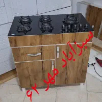 کمد چوبی با گاز صفحه‌ای