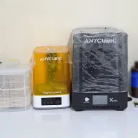 پرینتر سه بعدی anycubic و دستگاه wash&cure