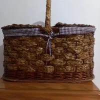سبد پیکنیک حصیری