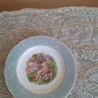 بشقاب میوه خوری عتیقه لیلی و مجنون