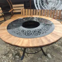 ترکیب چوبی و فلزی ابعاد یک در 2متر