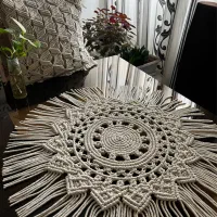 تخفیف دیوار کوب مکرومه|تابلو، نقاشی، عکس|بجنورد, |دیوار