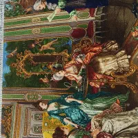 این تابلو فرش شاعر جوان نقشه مینیاتوری|تابلو فرش|ورامین, ورامین|دیوار