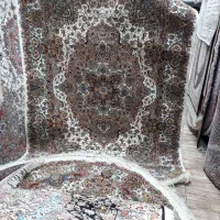 فرش دایره سالاری ۱۰۰۰شانه اصل کرم گرد۱۵۰×۱۵۰ سایز|فرش|تبریز, |دیوار