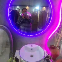 آینه قدی . دفرمه . نئون . نورپردازی|مبلمان خانگی و میز عسلی|کازرون, |دیوار