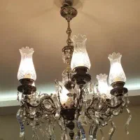 لوستر کریستال|لوستر و چراغ آویز|قم, باجک دو|دیوار