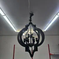 لوستر مشکی با لامپ|لوستر و چراغ آویز|دزفول, |دیوار
