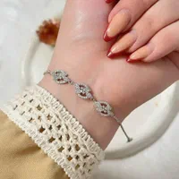 دستبند نقره کد001700جواهری روکش طلا کادویی تولد|بدلیجات|تبریز, |دیوار