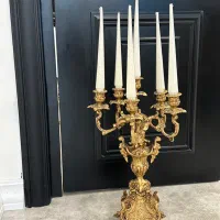 یک جفت شمعدان برنجی|صنایع دستی و سایر لوازم تزئینی|تهران, تهرانسر شمالی|دیوار