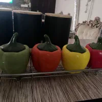 جا ادویه رنگی|ظروف نگهدارنده، پلاستیکی، یکبارمصرف|اراک, |دیوار