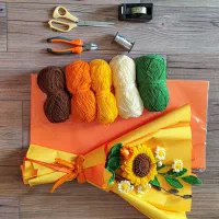 دسته گل بافتنی برای هدیه خاص و موندگار