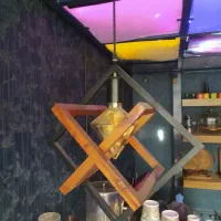 لوستر چوبی و آهنی