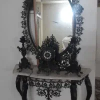اینه کنسول برنز سیاه قلم