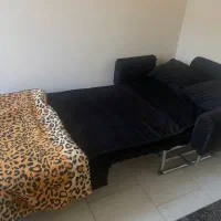 مبل تخت خواب شو مشکی یک نفره|تخت و سرویس خواب|پردیس, فاز ۱۱|دیوار