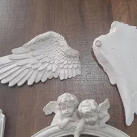 ۳عدد قاب عکس پلی استر یک جفت بال فرشته دیوارکوب|تابلو، نقاشی، عکس|خرمدره, |دیوار