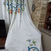 پرده سالن پذیرایی ،حریرشاین دار|پرده، رانر، رومیزی|تهران, شهرک ولیعصر جنوبی|دیوار