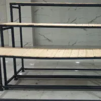 فروش عمده و تکی رگال لباس ،فلزی با قفسه چوبی|فروشگاه و مغازه|مشگین شهر, |دیوار