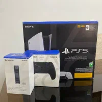 ps5 Slim digital 2016 دودسته با پایه و بازی
