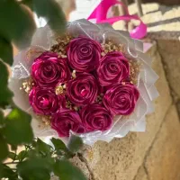 دسته گل روبانی وباکس هدیه وگل روبانی|گل مصنوعی|تبریز, |دیوار