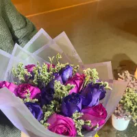 دسته گل رز آلستر داوودی آفتاب لیلیوم ترکیبی