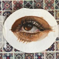 طراحی چشم|تابلو، نقاشی، عکس|قم, انصارالحسین|دیوار