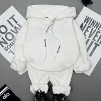 هودی شلوار سفید کد 1621