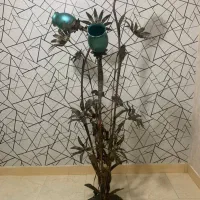 اباژور فلزی ایستاده طرح گل