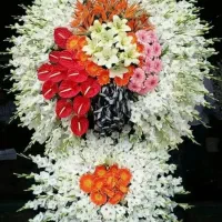 تاج گل ترحیم طبیعی مدل‌تاپ(حمل رایگان+تسویه درمحل‌