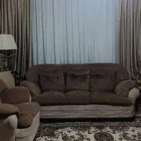 دوعدد پرده به همراه والان وپشت پرده