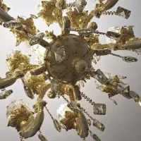 لوستر سرامیکی کلاسیک|لوستر و چراغ آویز|مشکیندشت, |دیوار