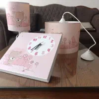 ست لوستر و چراغ خواب و ساعت کودک