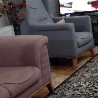 مبلمان هفت نفره اسپرت کلاسیک چوب راش پارچه|مبلمان خانگی و میز عسلی|شیراز, سینما سعدی|دیوار