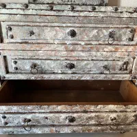 میز درآور چوب پتینه کار شده|جاکفشی، کمد، دراور|کیش, |دیوار