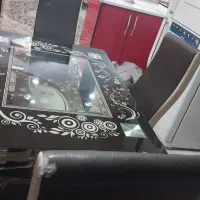 میز نهار خوری شیشه ای درحد نو|میز و صندلی غذاخوری|تویسرکان, |دیوار