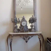 آینه و شمعدان برنز